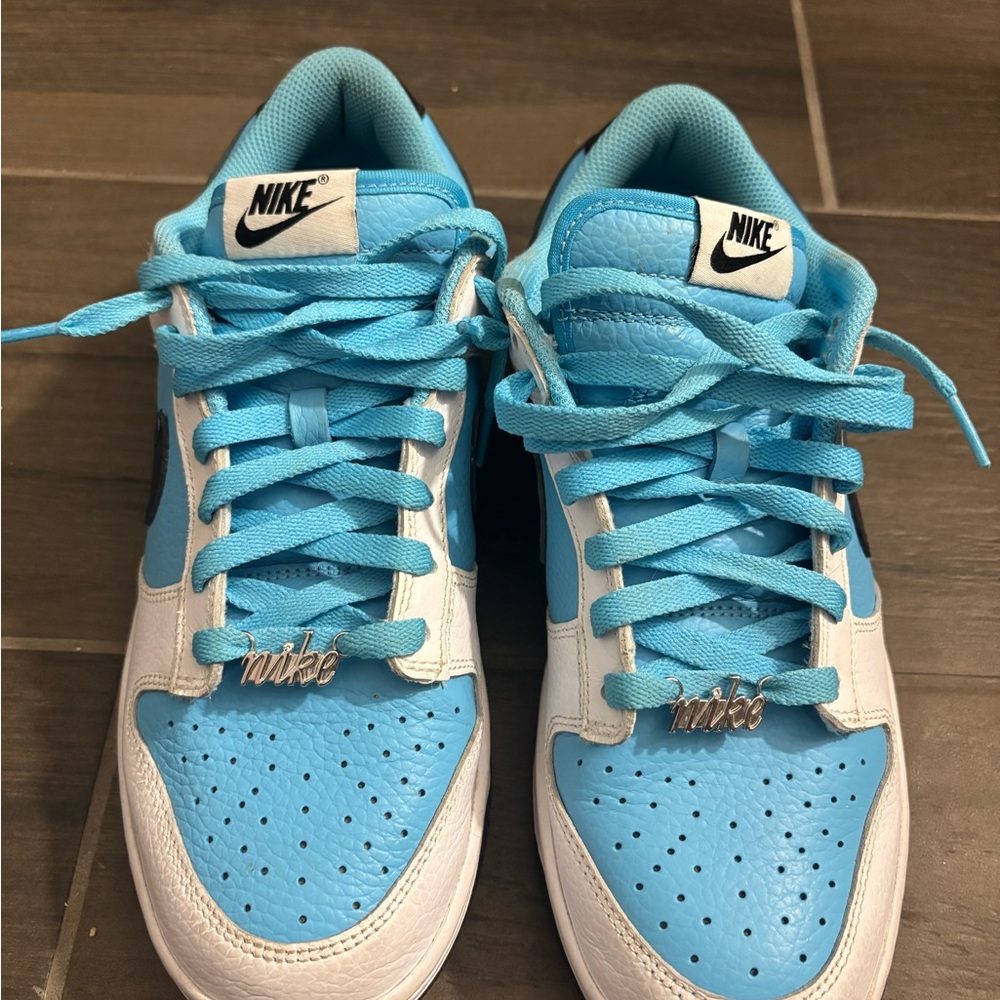 Nike Sky Blue and White Athletic Shoes